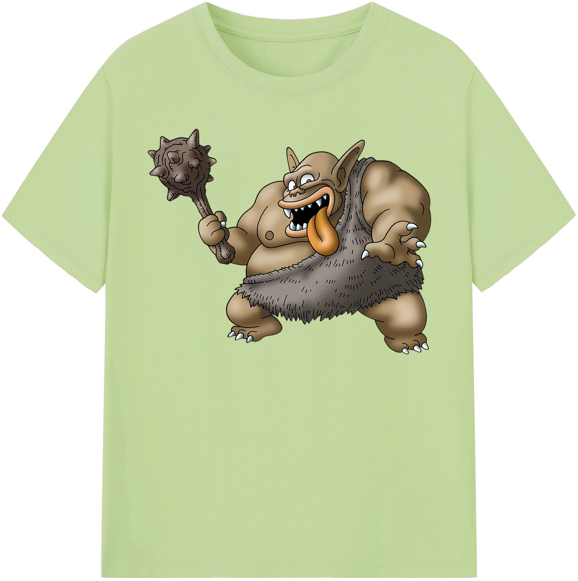 （画像用） ドラゴンクエスト Doragon Kuesuto Dragon Quest 綿100％半袖Tシャツ（フロントプリント）